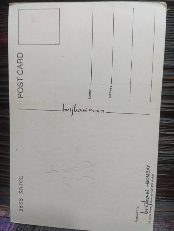 Kajol Devgn * Vintage Bollywood Postcard * (Brijbasi) (3605) - Image 2