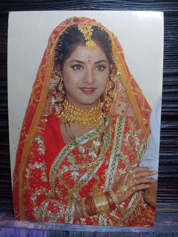 Divya Bharati* Vintage Bollywood Postcard * (RS) (PC-1819)