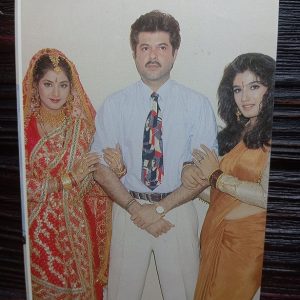 Divya Bharati Anil Kapoor Raveena Tandon * Vintage Bollywood Postcard * (BAP) (2399)