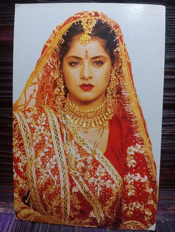 Divya Bharati* Vintage Bollywood Postcard * (NP) (WN)