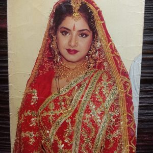 Divya Bharati* Vintage Bollywood Postcard * (BAP) (2398)