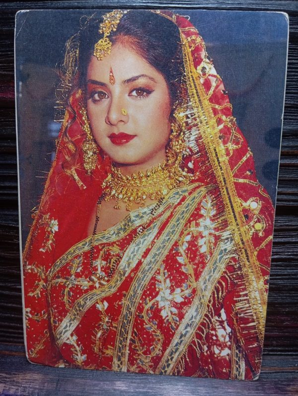 Divya Bharati* Vintage Bollywood Postcard * (JAIN) (WN)