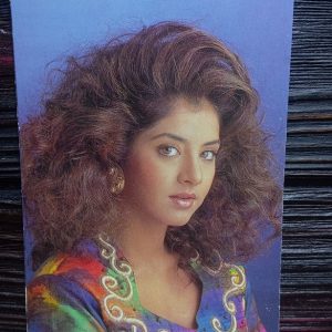 Divya Bharati * Vintage Bollywood Postcard * (BRIJBASI) (2418)