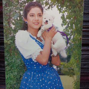 Divya Bharati * Vintage Bollywood Postcard * (PBS) (WN)