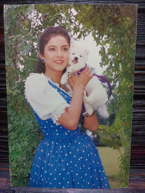 Divya Bharati * Vintage Bollywood Postcard * (PBS) (WN)