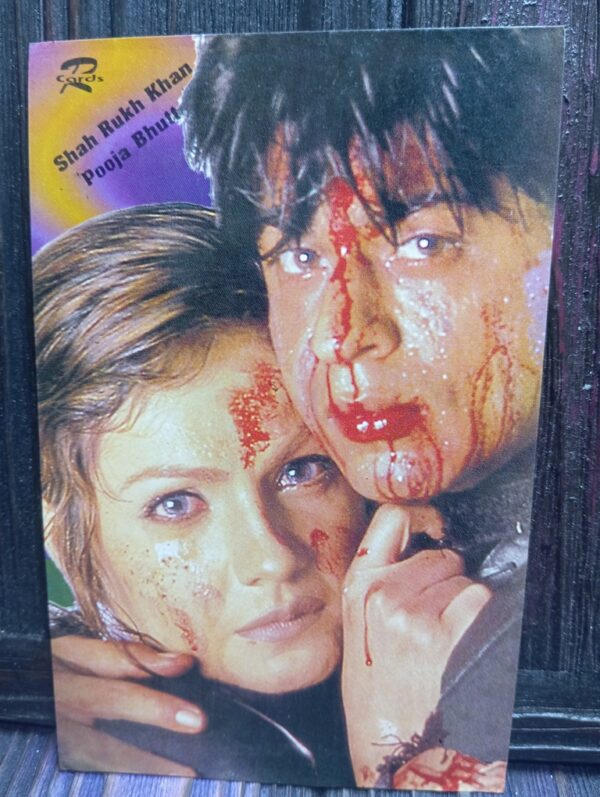 Pooja Bhaat Shahrukh Khan * Vintage Bollywood Postcard * (RUBY) (WN)