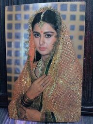 Poonam Dhillon * Vintage Bollywood Postcard * (VENUS) (F362)