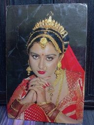 Poonam Dhillon * Vintage Bollywood Postcard * (BAP) (527)