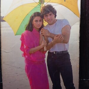 Poonam Dhillon Govinda * Vintage Bollywood Postcard * (RC) (494)