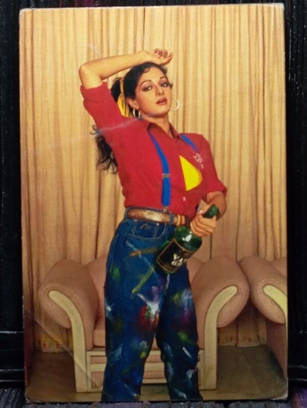 Sridevi * Vintage Bollywood Postcard * (PC) (PC-698)