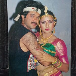 Poonam Dhillon Anil Kapoor * Vintage Bollywood Postcard * (BAR) (823)