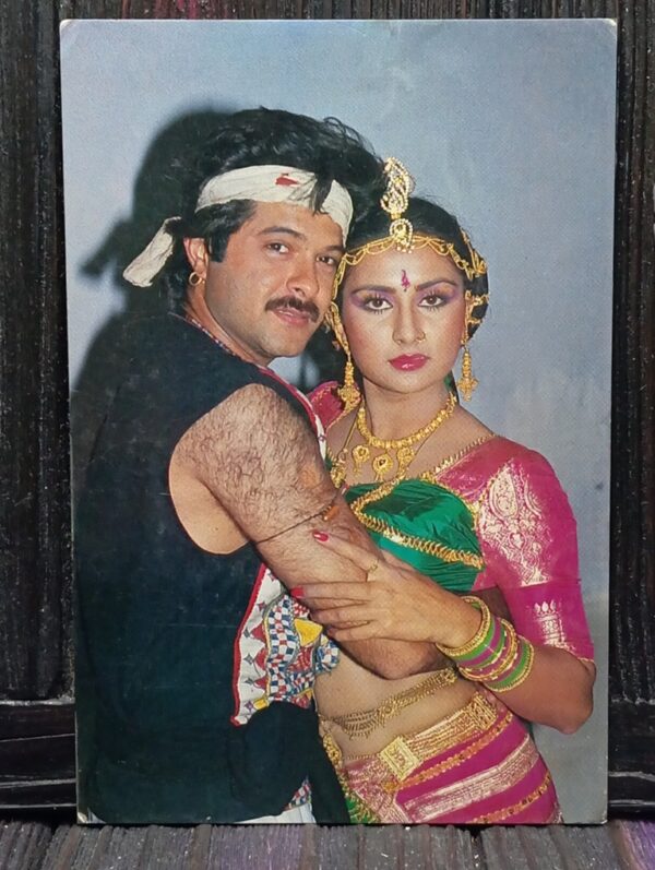 Poonam Dhillon Anil Kapoor * Vintage Bollywood Postcard * (BAR) (823)