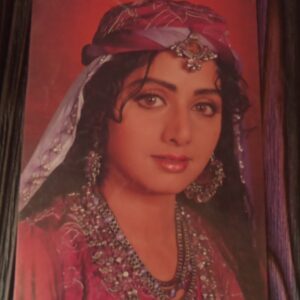 Sridevi * Vintage Bollywood Postcard * (PC) (PC-1484)