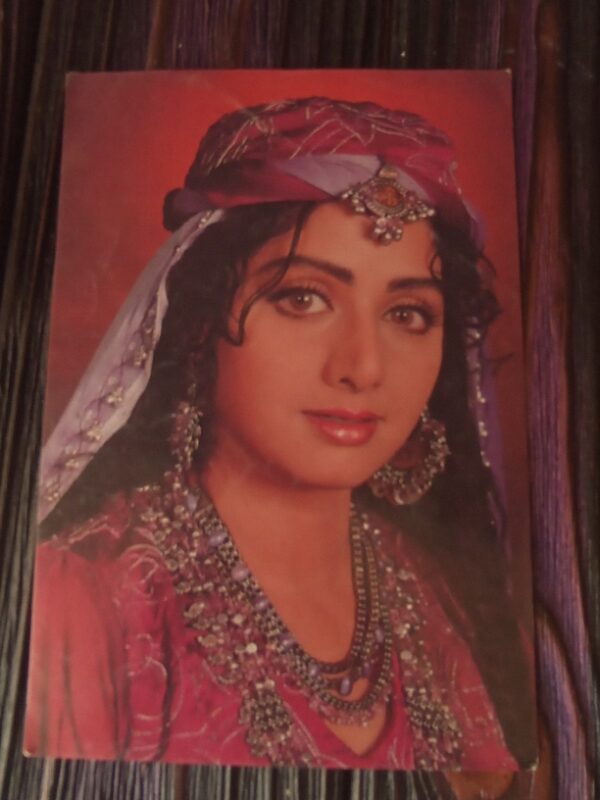 Sridevi * Vintage Bollywood Postcard * (PC) (PC-1484)