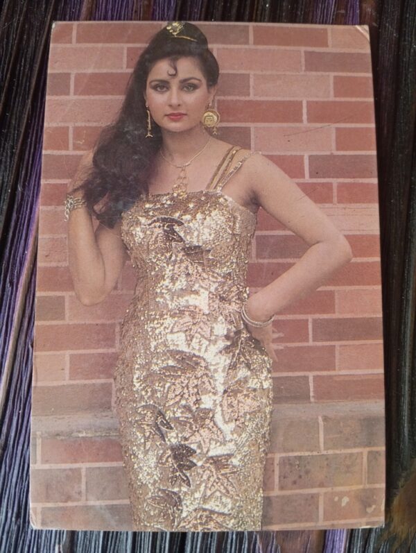 Poonam Dhillon * Vintage Bollywood Postcard * (Ruby) (113)