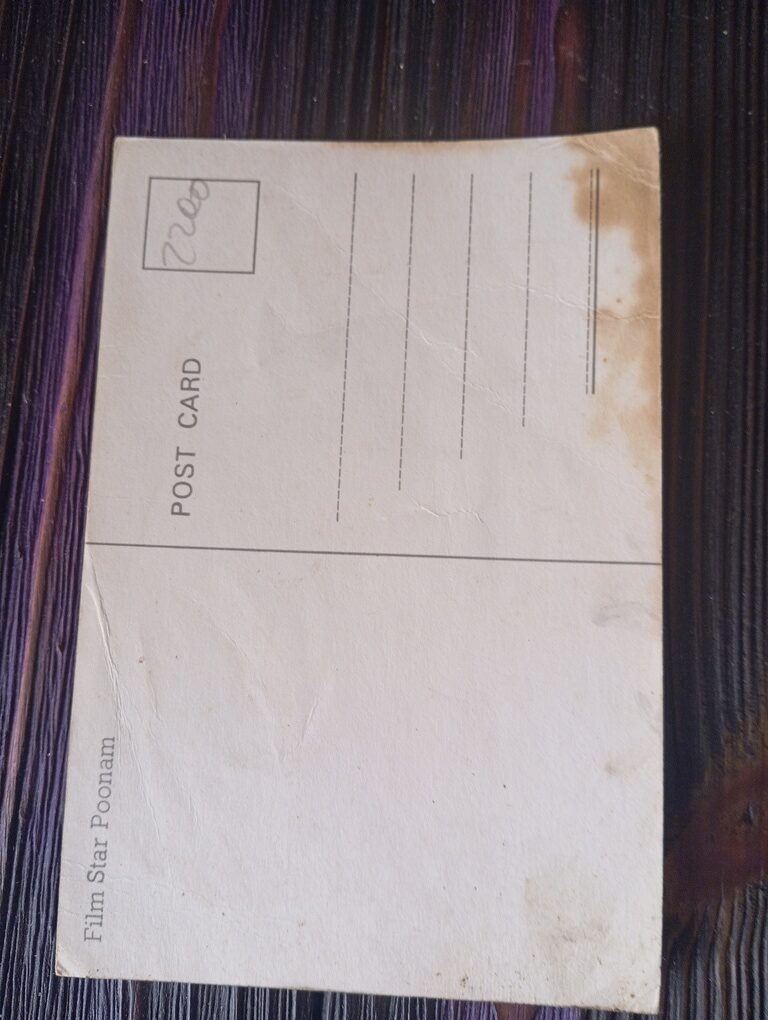 Poonam Dhillon * Vintage Bollywood Postcard * (WN) (WN) - Image 2