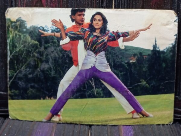 Madhavi Mithun Chakraborty * Vintage Bollywood Postcard * (Ruby) (17)