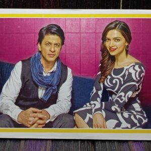 Deepika Padukone Shahrukh Khan * Vintage Bollywood Postcard * (Bharat) (WN)
