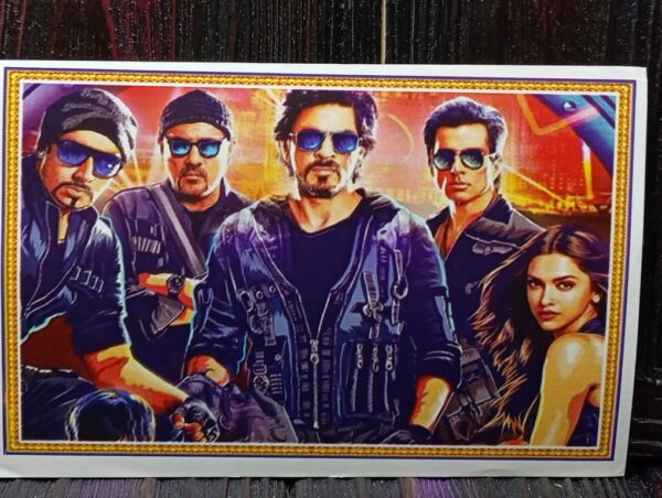Deepika Padukone Shahrukh Khan * Vintage Bollywood Postcard * (Bharat) (WN)