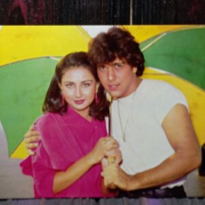 Poonam Dhillon Govinda * Vintage Bollywood Postcard * (BAP) (657)