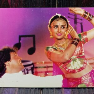 Poonam Dhillon Govinda * Vintage Bollywood Postcard * (Ruby) (101)