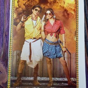 Deepika Padukone Shahrukh Khan * Vintage Bollywood Postcard * (Bharat) (WN)