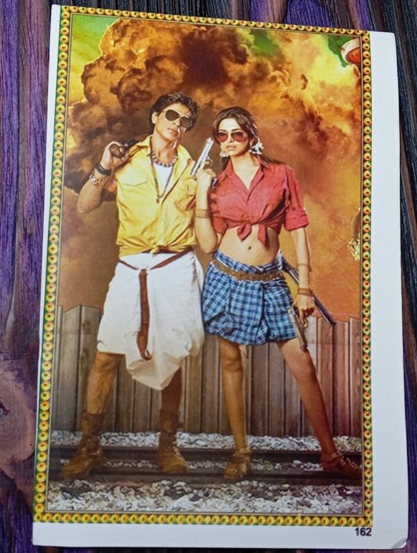 Deepika Padukone Shahrukh Khan * Vintage Bollywood Postcard * (Bharat) (WN)