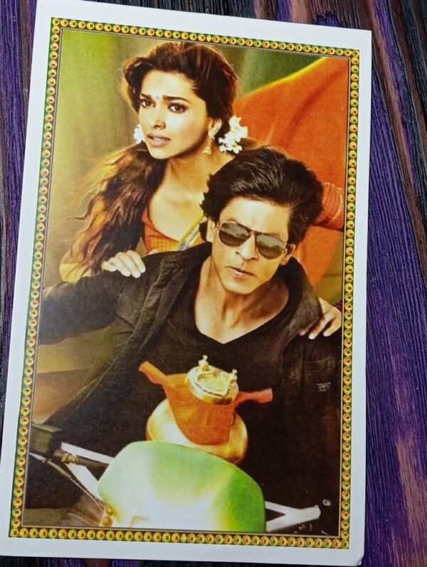 Deepika Padukone Shahrukh Khan * Vintage Bollywood Postcard * (Bharat) (WN)