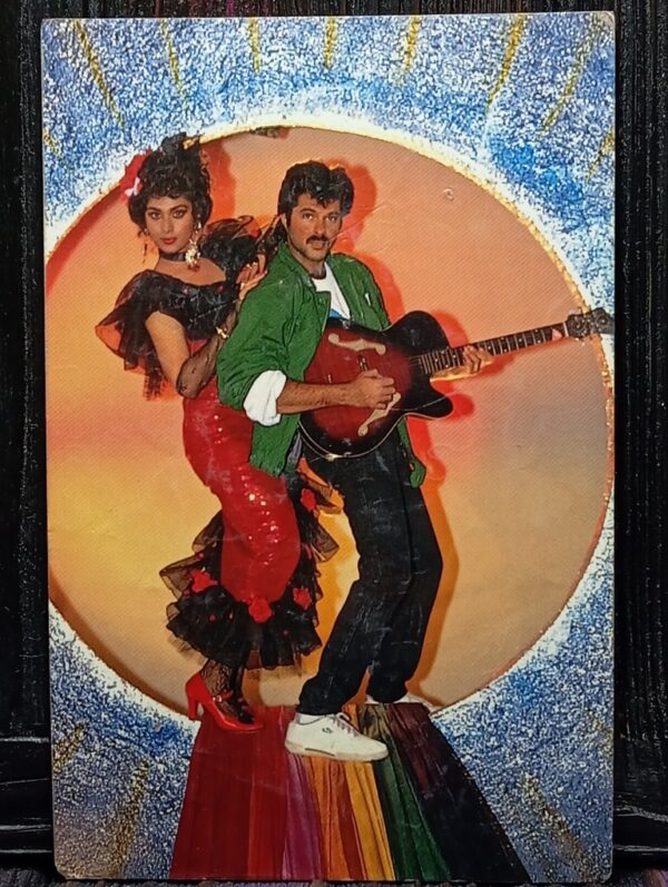 Meenakshi Seshadri Anil Kapoor * Vintage Bollywood Postcard * (PC) (PC-1009)