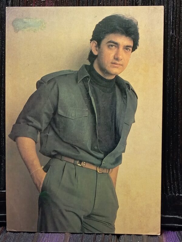 Aamir Khan * Vintage Bollywood Postcard * (PC) (PC-1552)