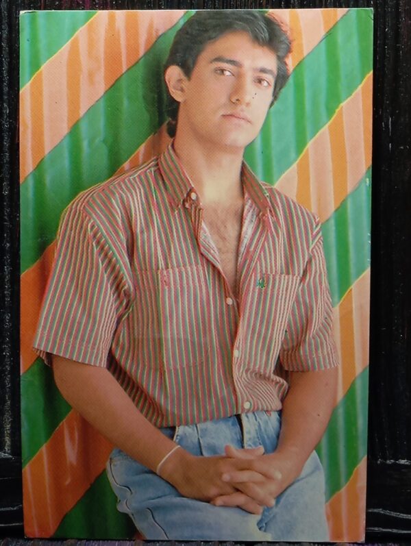 Aamir Khan * Vintage Bollywood Postcard * (Ruby) (874)
