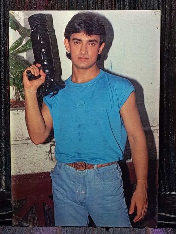 Aamir Khan * Vintage Bollywood Postcard * (PC) (PC-1375)