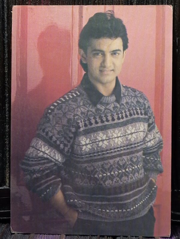 Aamir Khan * Vintage Bollywood Postcard * (PC) (PC-1582)