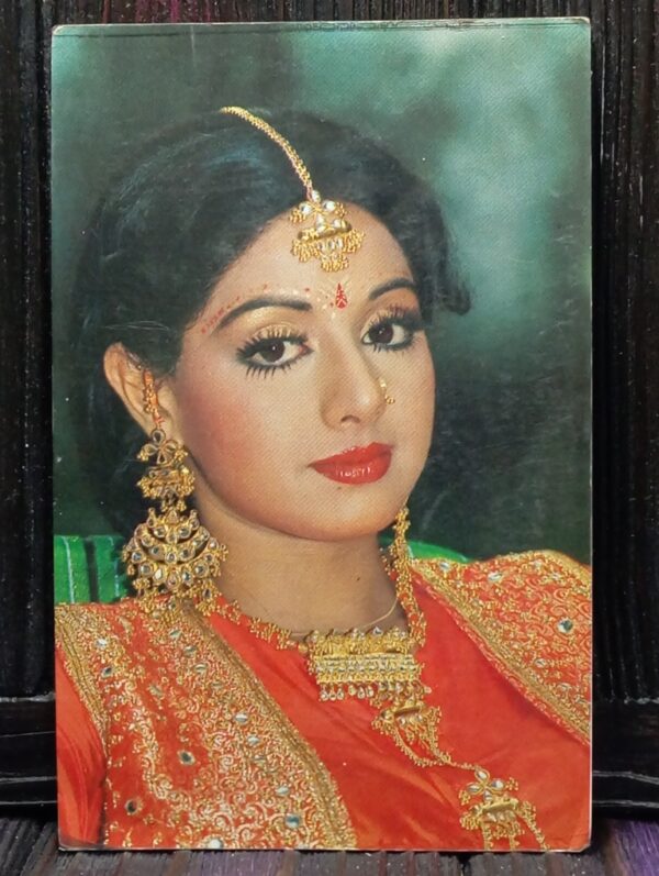 Sridevi * Vintage Bollywood Postcard * (BAP) (1687)