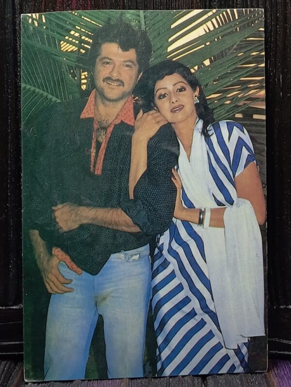 Sridevi Anil Kapoor * Vintage Bollywood Postcard * (WN) (WN)