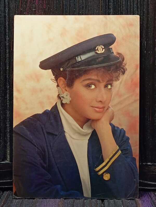 Sridevi * Vintage Bollywood Postcard * (PC) (PC-1632)