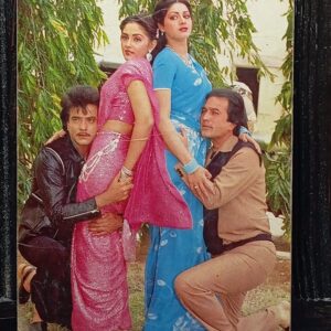 Sridevi Jeetendra Jaya Pradha Rajesh Khanna* Vintage Bollywood Postcard * (BAP) (342)