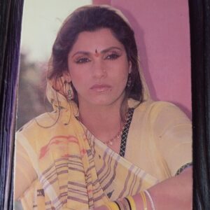 Dimple Kapadia * Vintage Bollywood Postcard * (Ruby) (317)