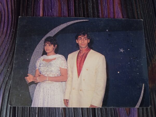 Sridevi Salman Khan * Vintage Bollywood Postcard * (RC) (PC-1491)