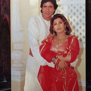 Dimple Kapadia Amitabh Bachchan * Vintage Bollywood Postcard * (Venus) (696)