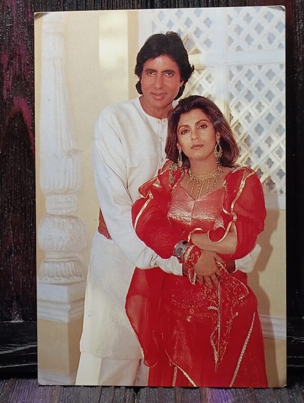 Dimple Kapadia Amitabh Bachchan * Vintage Bollywood Postcard * (Venus) (696)