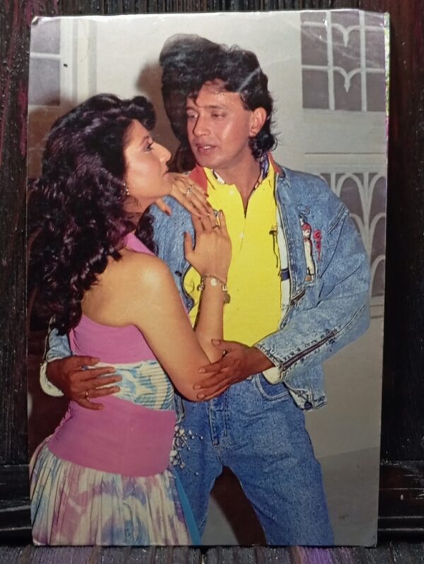 Sangeeta Bijlani Mithun Chakraborty * Vintage Bollywood Postcard * (RUBY) (248)