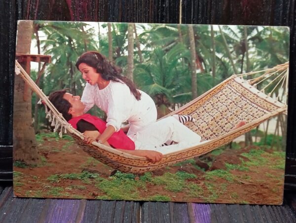 Hema Malini Dharmendra * Vintage Bollywood Postcard * (Ruby) (115)