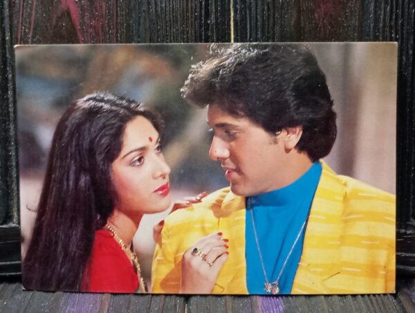 Meenakshi Seshadri Govinda* Vintage Bollywood Postcard * (BAP) (1427)