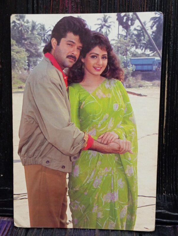 Sridevi Anil Kapoor * Vintage Bollywood Postcard * (Fansy) (89)