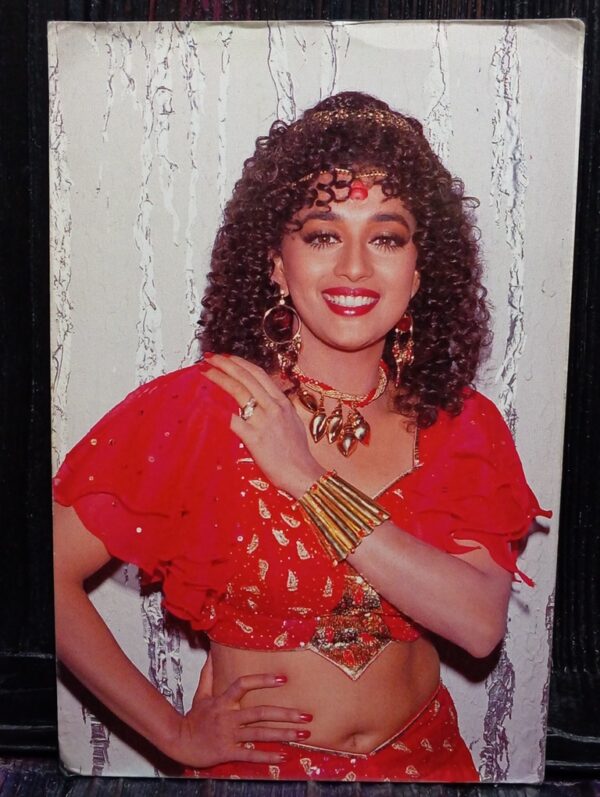 Madhuri Dixit * Vintage Bollywood Postcard * (DAWN) (PC-542)