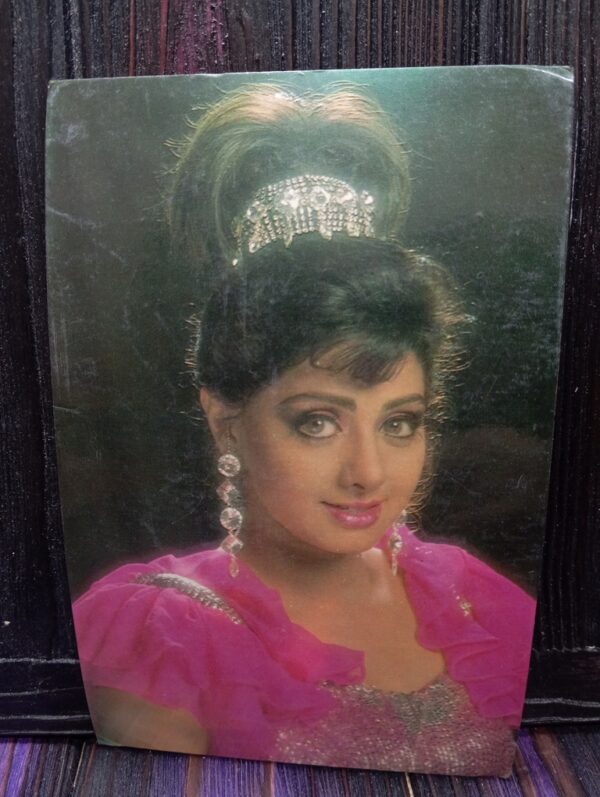 Sridevi * Vintage Bollywood Postcard * (RUBY) (567)