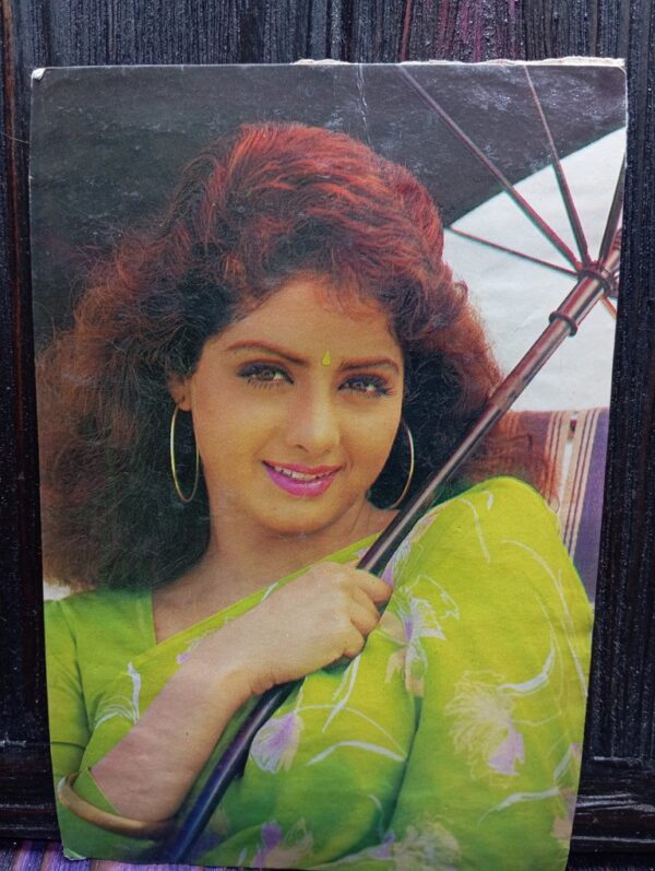 Sridevi * Vintage Bollywood Postcard * (fANSY) (WN)