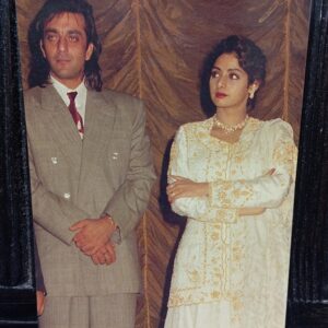 Sridevi Sanjay Dutt * Vintage Bollywood Postcard * (PS) (PC-2479)