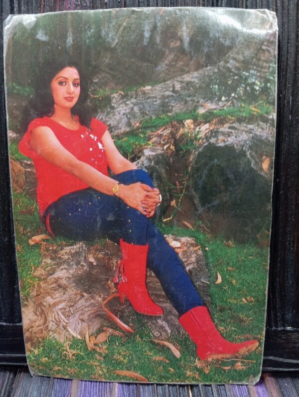 Sridevi * Vintage Bollywood Postcard * (RC) (PC-656)